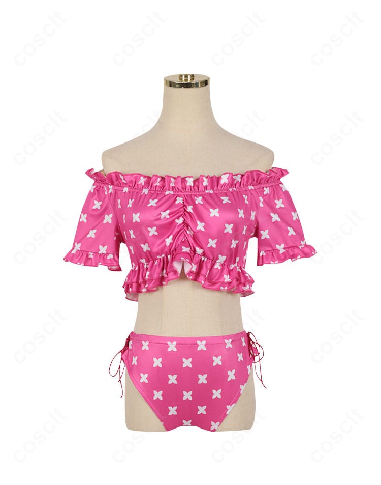 【推しの子】星野ルビーの水着コスプレ衣装 正面全体。高再現の配色と装飾でアイドル感を演出。