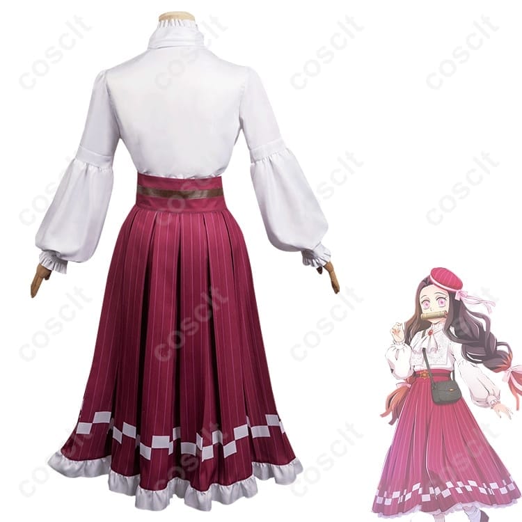 鬼滅の刃 竈門禰豆子 コスプレ衣装｜軽量通気で長時間快適、上品シルエットで高再現 - 3枚目の画像