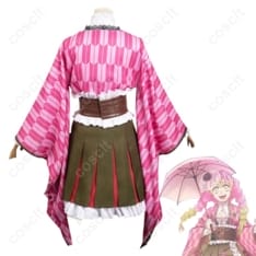 鬼滅の刃 甘露寺蜜璃 五周年記念祭コスプレ 高再現で軽い着心地、イベント・撮影に最適 - 3枚目の画像（サムネイル）