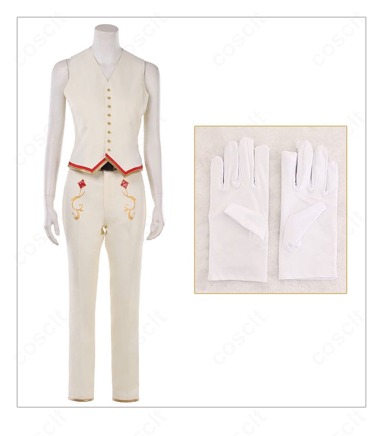 日々樹渉 春雷＊謳歌のテンペスト衣装のベスト・ズボン・手袋など内訳ディテール。素材感と装飾の作り込みが見える。