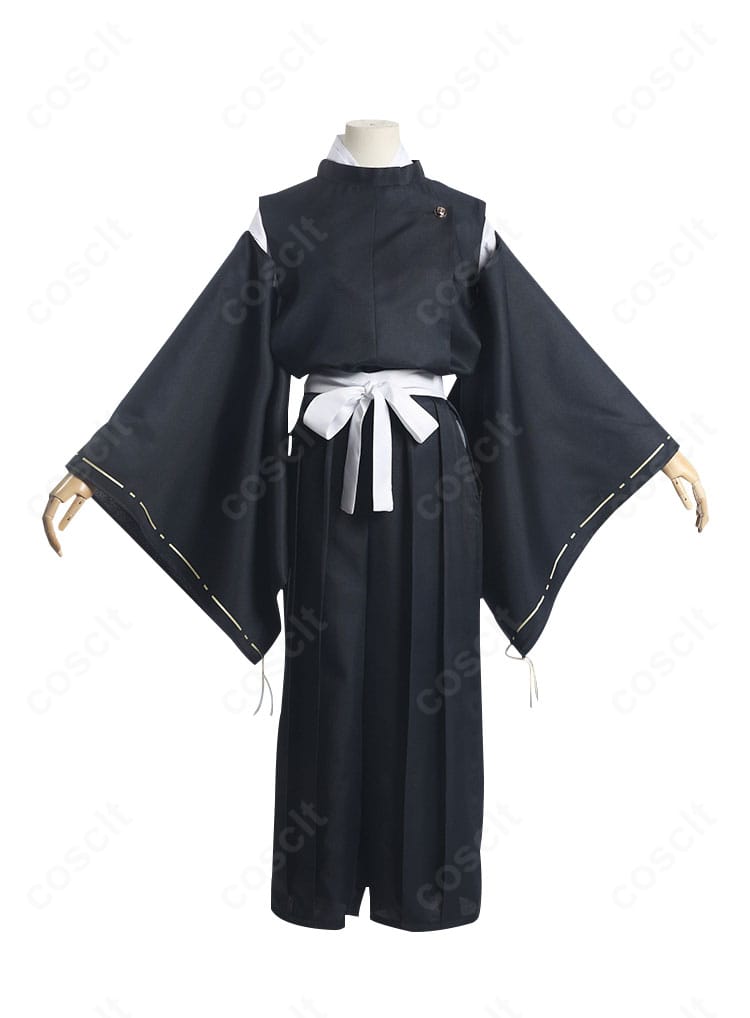 呪術廻戦 加茂憲紀の京都校制服コスプレ衣装 正面全身。落ち着いた色味と端正な和装シルエットを高再現。