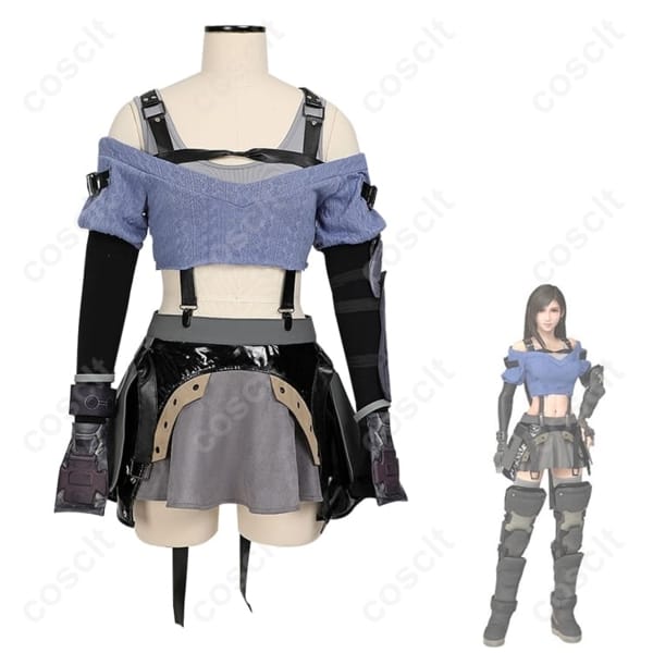 ファイナルファンタジーVII エバークライシス ティファ メタルフット衣装。高再現で動きやすく撮影向き