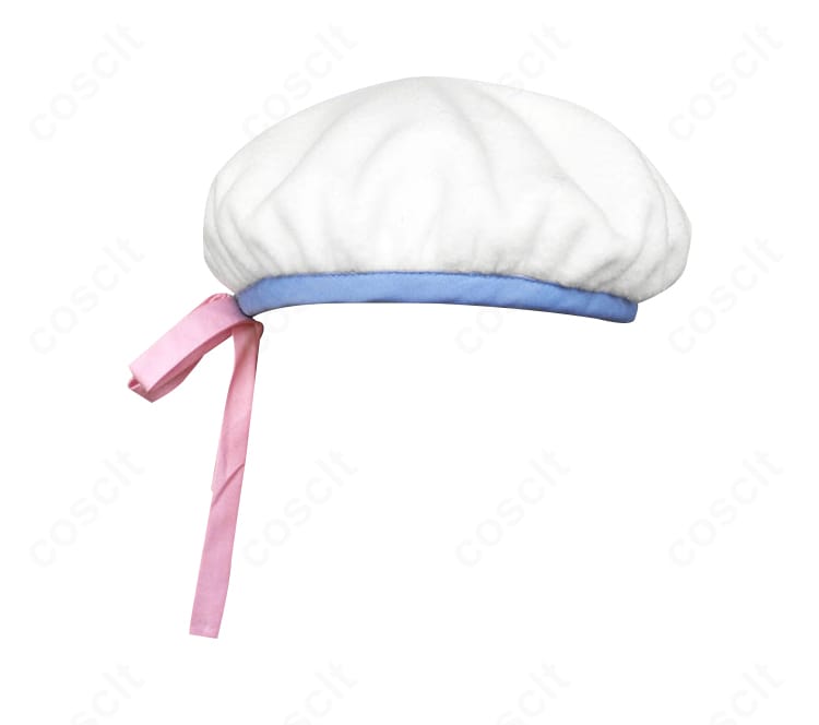 Angel Beats! 仲村ゆり コスプレ 帽子ディテール。制帽の形状と縁取り、質感がわかるアップショット。