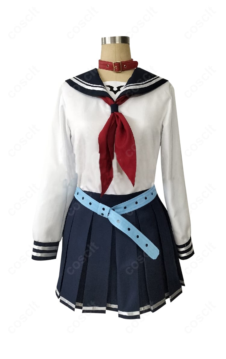 魔界ノりりむ セーラー服・内側装飾のクローズアップ。刺繍と花模様、縫製の仕上げが分かる質感重視のディテール。