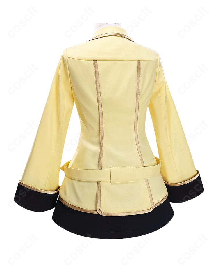 コードギアス ロストスト カレン制服コスプレ 背面全体・裾ラインと背中の縫製ディテール