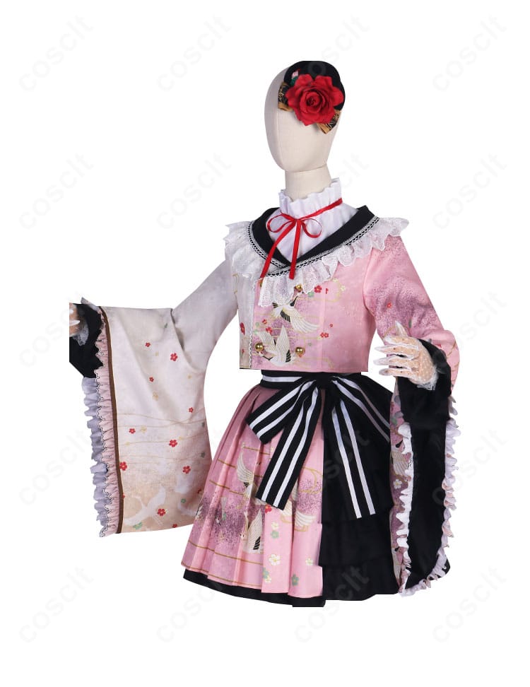 プロジェクトセカイ 暁山瑞希コスプレ衣装の側面シルエットとライン