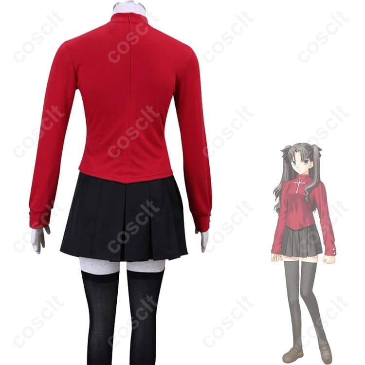 遠坂凛 通常衣装コスプレ 高再現で撮影映え、快適な着用感でイベントに最適 - 2枚目の画像