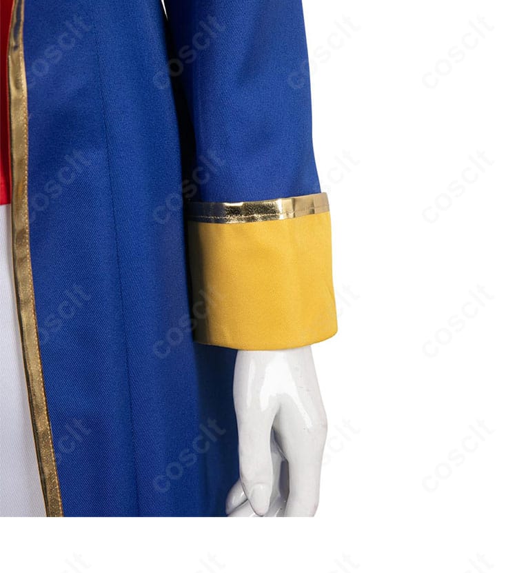 ピーチ姫・剣士コスの袖口クローズアップ。動きやすさと見栄えを両立したカフスの作り。