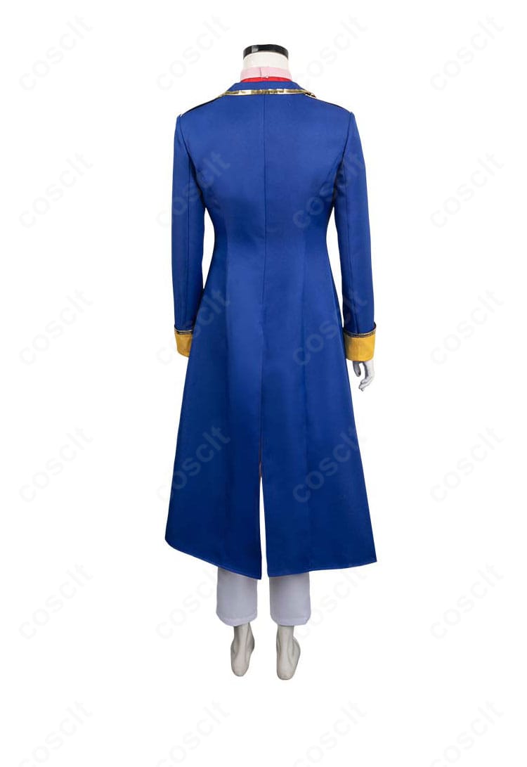 プリンセスピーチ Showtime! ピーチ姫・剣士コスプレ衣装の背面。背中の切替ラインと裾の落ち感、装飾配置を忠実に再現。