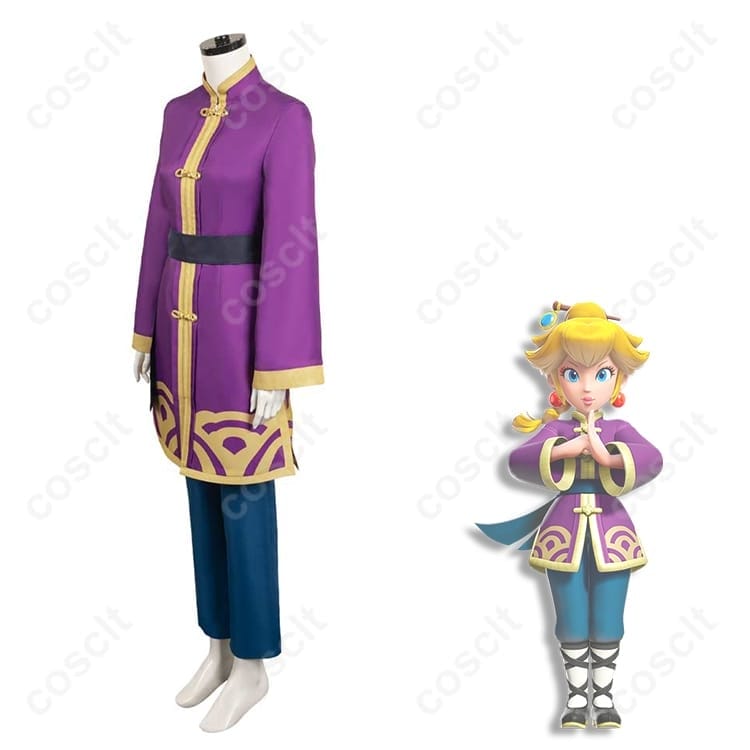 ピーチ姫 カンフーピーチ衣装｜高再現で動きやすい上品設計、撮影・イベントに最適 - 2枚目の画像