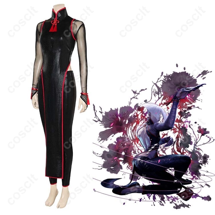 ストリートファイター6 A.K.I. コスプレ衣装 高再現度で着脱も簡単、撮影・イベントに最適 - 2枚目の画像