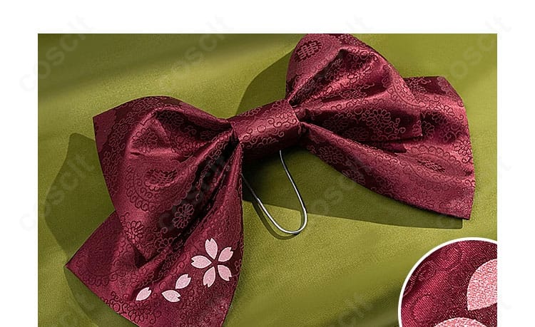 初音ミク 抹茶パフェ衣装の背面蝶結びアップ。立体的なリボンで可愛らしさを演出。