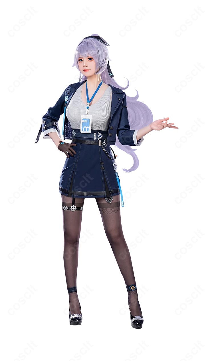 崩壊3rd ブローニャ・ザイチク 非凡な態度コスプレ衣装の正面全身。配色とシルエットを確認できるカット。