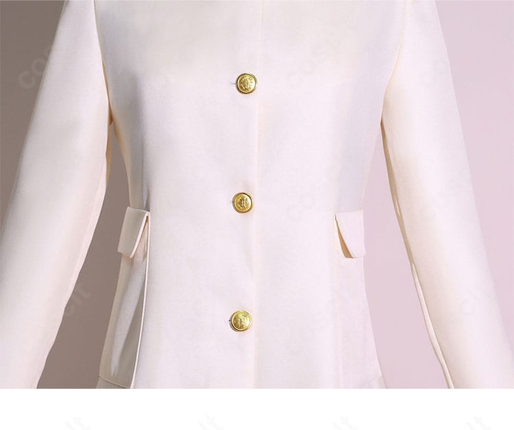 ヨル・フォージャー衣装の襟元装飾ディテール。高級感ある意匠と縫製の丁寧さが分かる画像