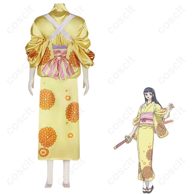 ONE PIECE 菊の丞（お菊）ワノ国衣装コスプレ 高再現で軽やか、イベントも長時間快適 - 4枚目の画像