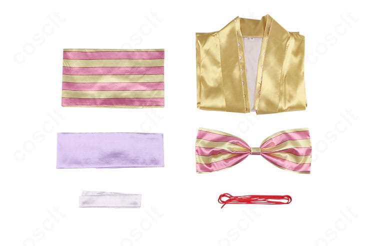 ONE PIECE 菊の丞 ワノ国衣装のセット内容一覧画像。同梱アイテム構成が一目で分かるレイアウト。