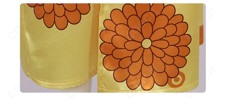 ONE PIECE 菊の丞 ワノ国衣装の裾装飾ディテール。端処理と柄配置を強調した近接カット。