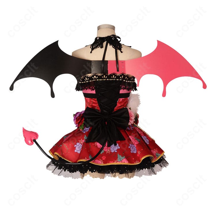 南ことり 小悪魔編 覚醒後コスプレ衣装の背面シルエットとディテール