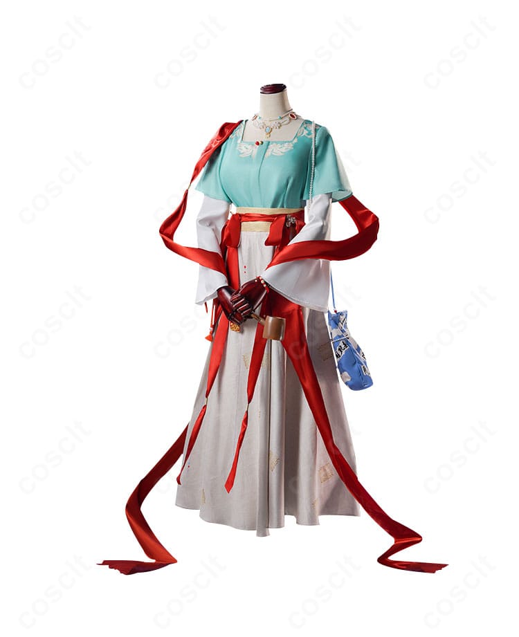 リバース：1999 曲娘（チュイニャン）コスプレ衣装の正面全体。落ち着いた配色とXラインの高再現シルエットが特徴。