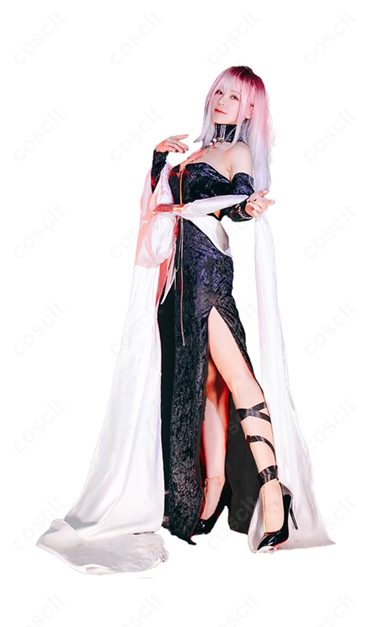 無期迷途 シャローム 昼の如き夜光の右側面。ウエストラインとベルトコンポーネントの配置がわかる人物着用写真。