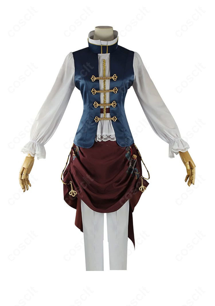 リバース：1999 エニセイ衣装のインナー（トップス）正面ディテール。落ち着いた配色と端正な装飾を確認できるアップ。