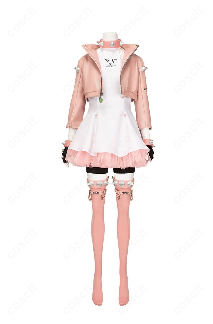 エルフェルト=ヴァレンタインのコスプレ衣装を正面から。GGSTのブライド調デザインを高再現したフルセット。