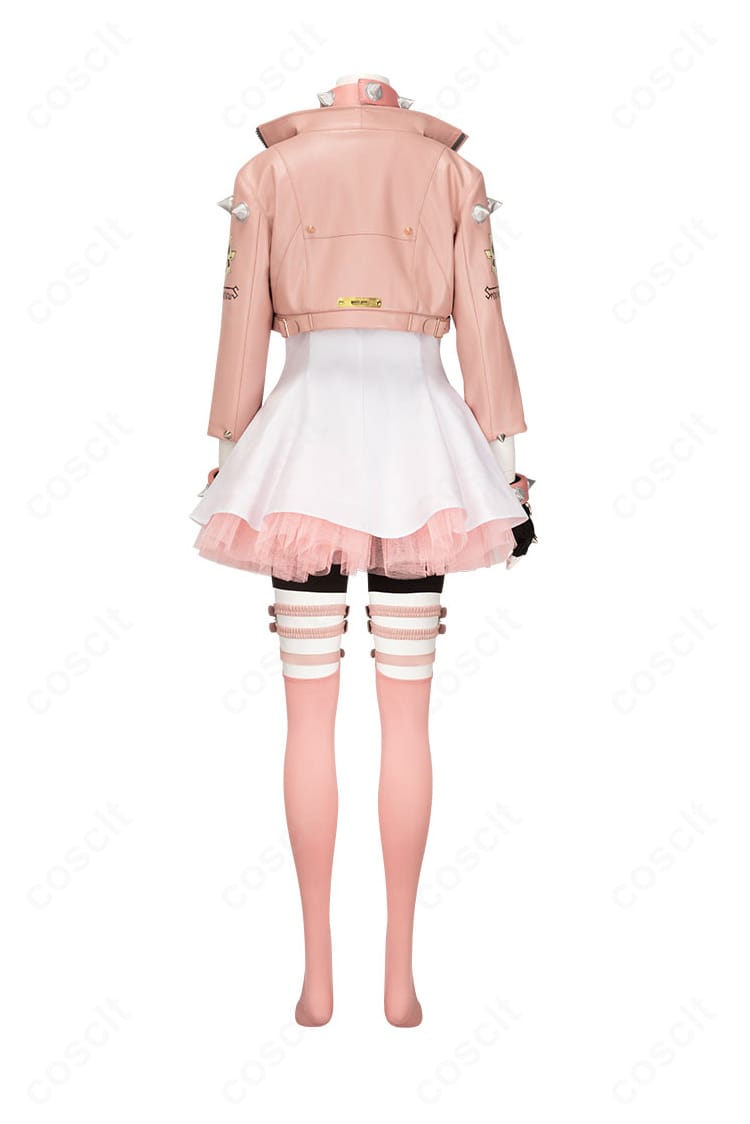 エルフェルト=ヴァレンタイン衣装の背面。リボンや装飾配置まで丁寧に再現したデザイン。