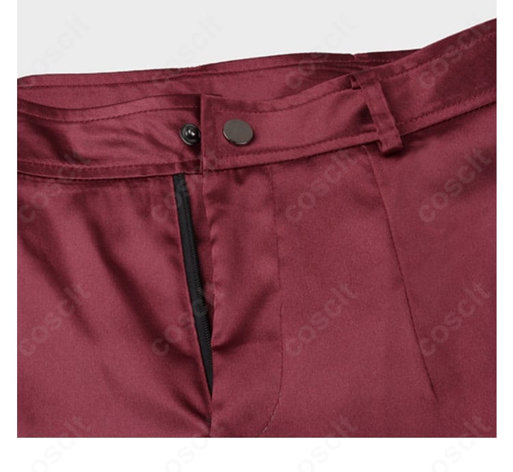 X-MEN ジーン・グレイ コスプレ衣装のズボン装飾と切替部。動きやすさと美脚見えを両立する立体裁断