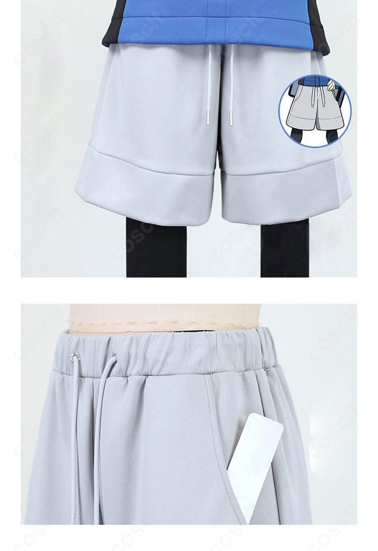 キョウヘイ衣装の半ズボンとレギンスの装飾・縫製細部。立体感と再現性を伝えるディテール画像