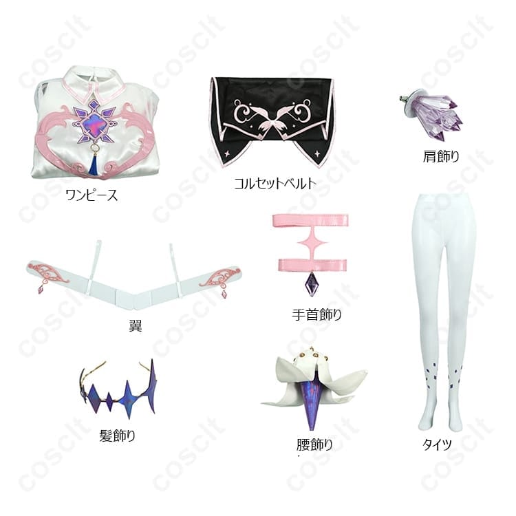 古石ビジュー コスプレ衣装｜高再現シルエットで撮影映え、着脱も簡単なフルセット - 3枚目の画像