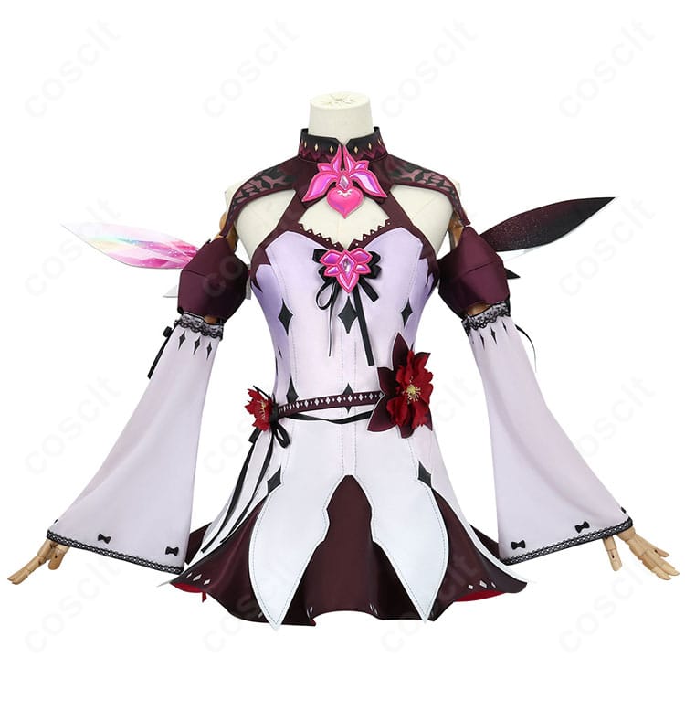 IRyS(アイリス)2022 Winterコスプレの正面全体。ワンピースと装飾を高精度に再現したフルセット