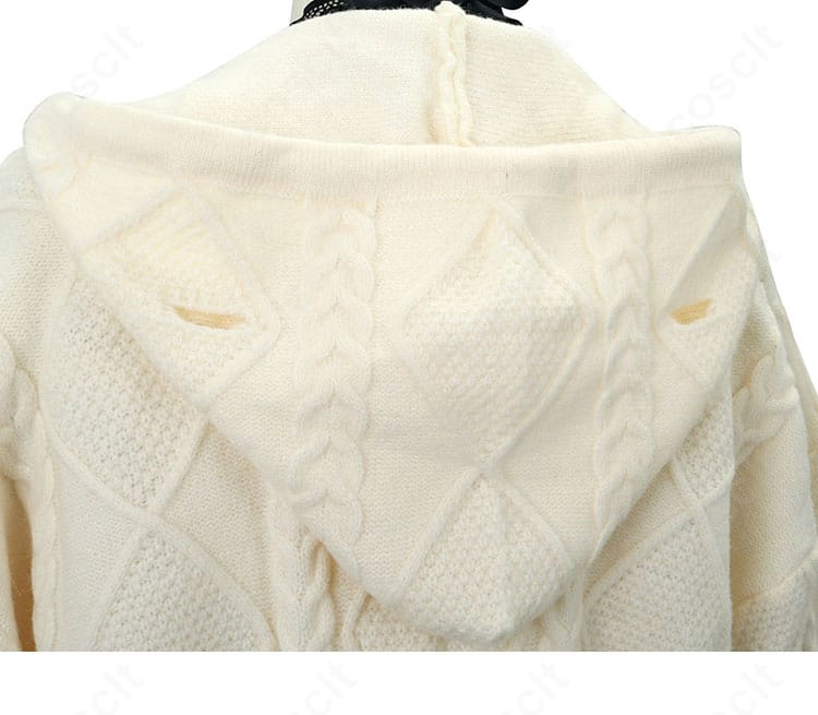 IRyS(アイリス)コスの外套帽子ディテール。縁取りとフォルムの美しさをクローズアップ。