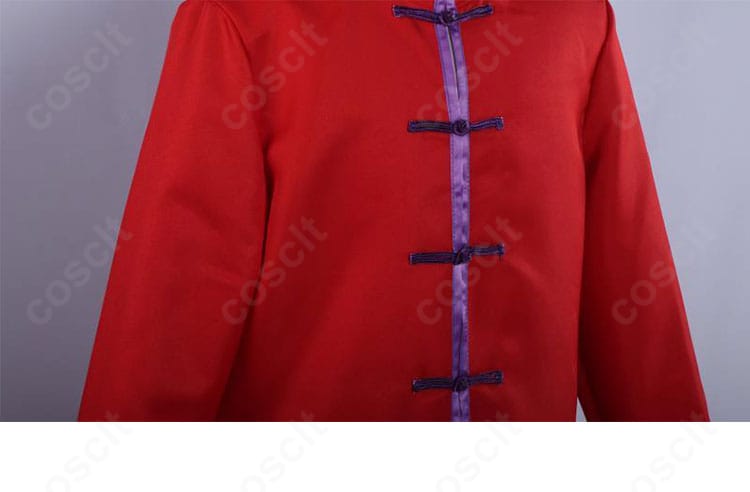 ぶっちぎり?! 灯 荒仁コスプレの赤い裏地ディテール。コート内側の発色と質感が分かる内装カット