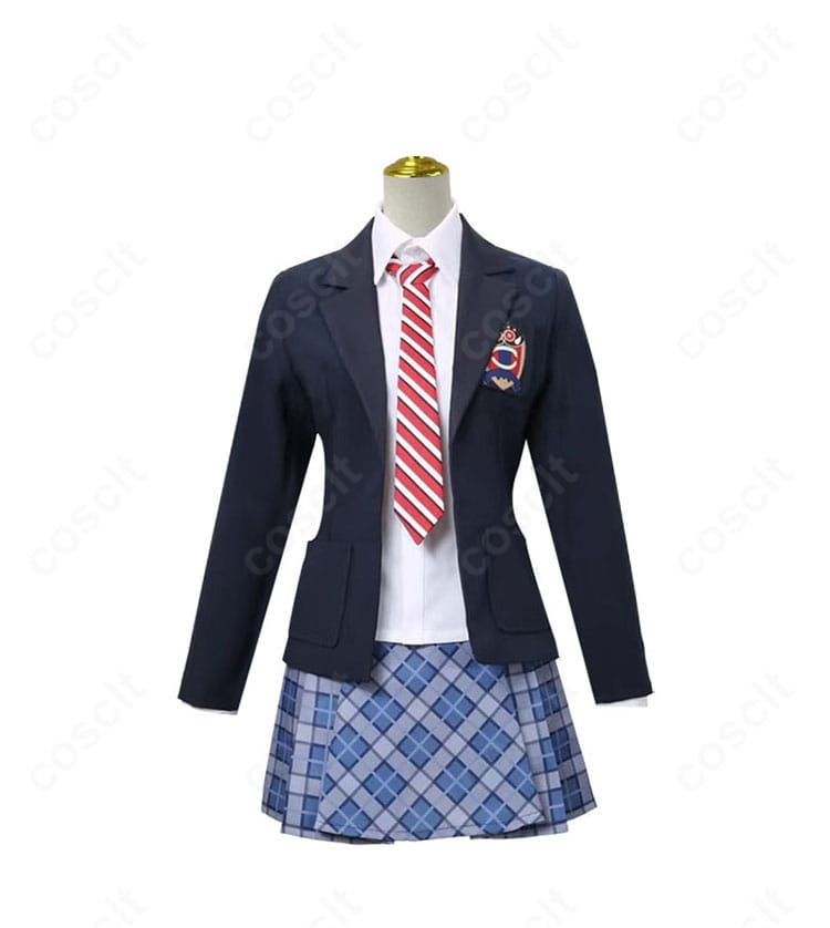 BanG Dream! 3rd Season 珠手ちゆ（チュチュ）制服コスの正面全身。ジャケットのラインとプリーツが映える高再現デザイン。