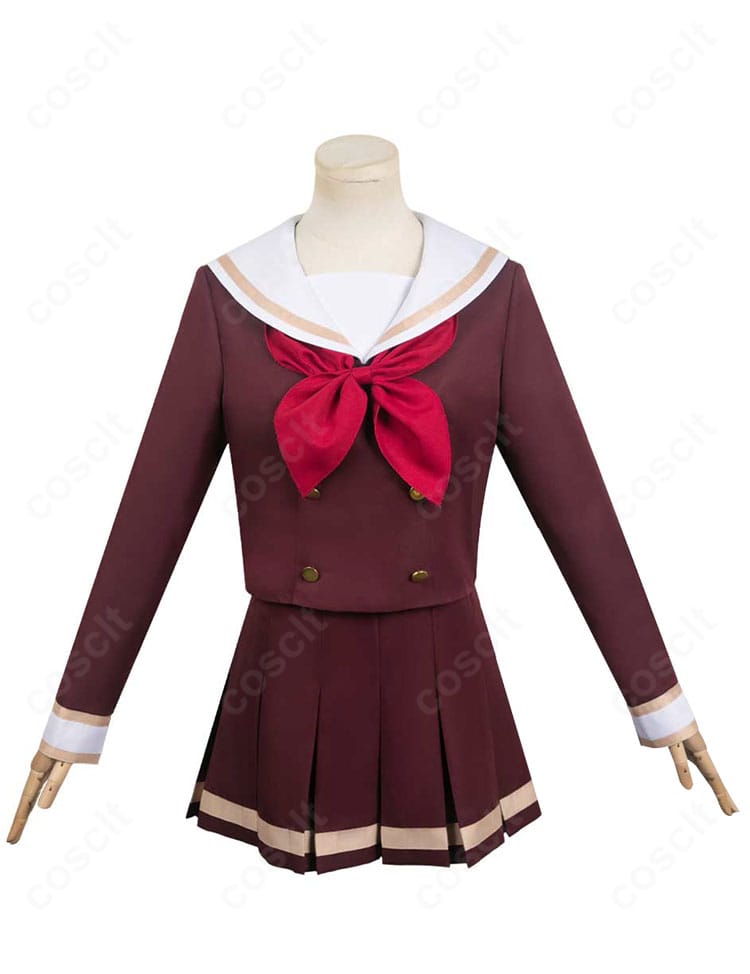 黄前久美子 北宇治高校制服コスプレの正面全身。落ち着いた色味と端正なシルエットで作品らしさを高再現。