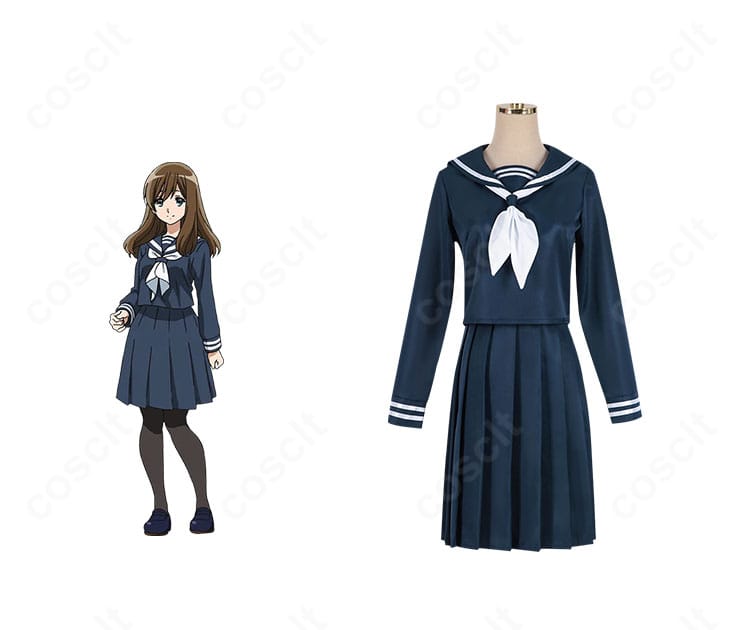 響け!ユーフォニアム 黒江真由の北宇治高校制服コスプレとキャラクターイメージの組み合わせ写真