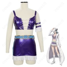 ワンピース・オン・アイス ニコ・ロビン衣装 高再現でエレガント、撮影・イベントに最適 - 4枚目の画像（サムネイル）