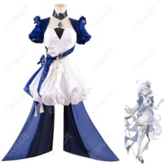 原神 フリーナ 水色アリス同人ドレス。軽やかで上品、撮影映えする高再現セット - 1枚目の画像（サムネイル）