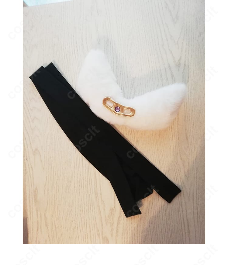 SELECTION PROJECT 美山鈴音のコスプレ衣装 腰帯の結び紐アップ。蝶結びの立体感と細部の作り込みが分かる画像。