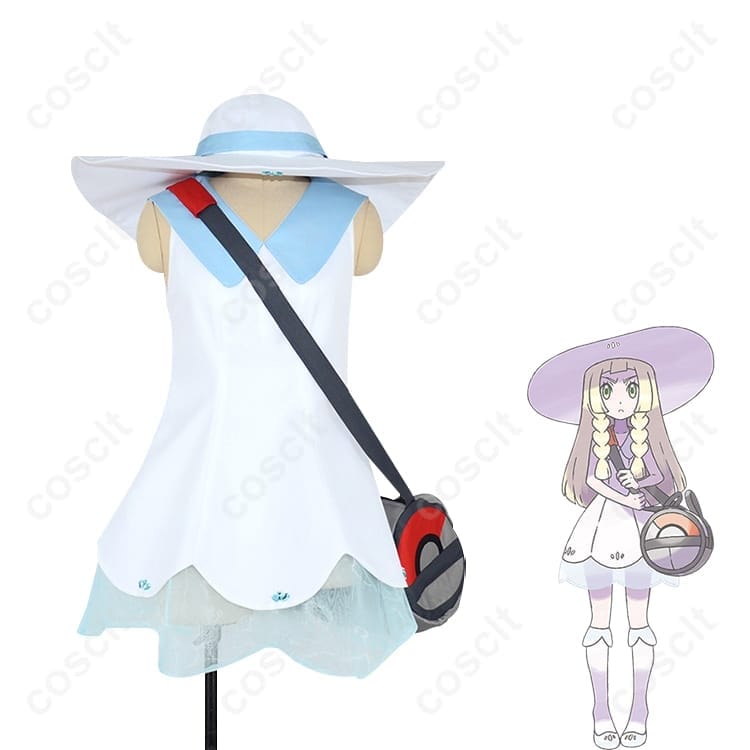 リーリエ 通常衣装 コスプレ｜通気性と再現度を両立したワンピース・帽子セット - 2枚目の画像