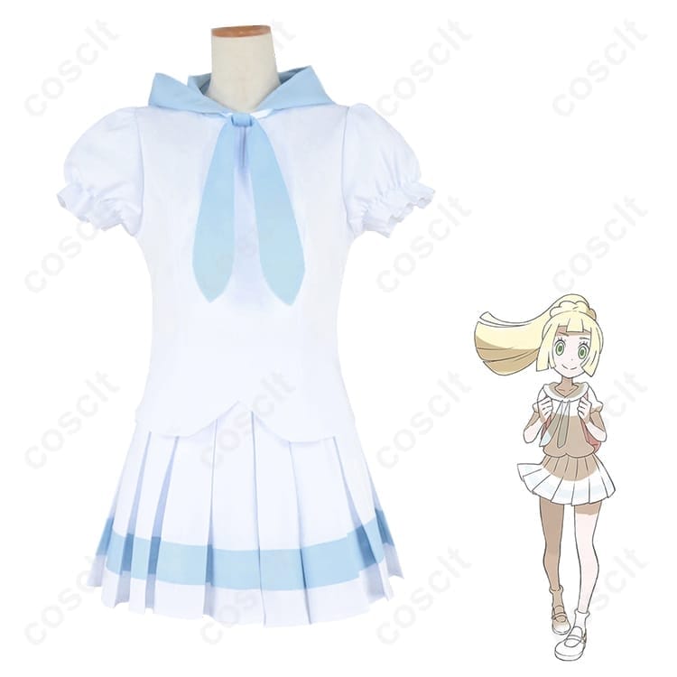 ポケモンUSUM リーリエ衣装 清楚で爽やかに高再現。通気性よく長時間イベントも快適 - 3枚目の画像