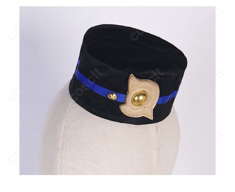 崩壊:スターレイル ミーシャ 帽子ディテール。ベルボーイらしいクラシックな装飾を近接撮影