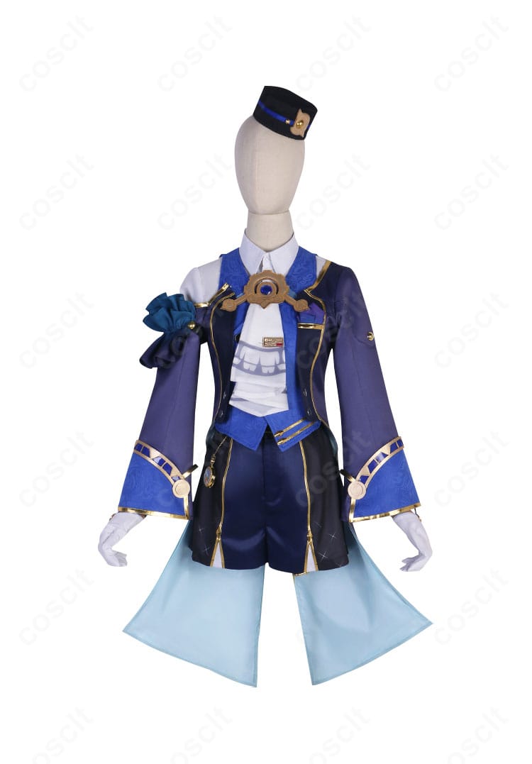 崩壊:スターレイル ミーシャのコスプレ衣装 正面全身。コートとベストの端正なシルエットを高再現