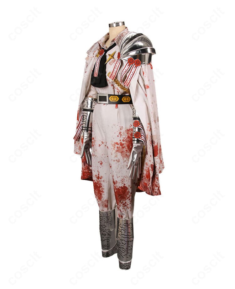 LIMBUS COMPANY シンクレア衣装・側面。ロングコートのシャープなラインと装甲のフィット感がわかる角度のディテール。