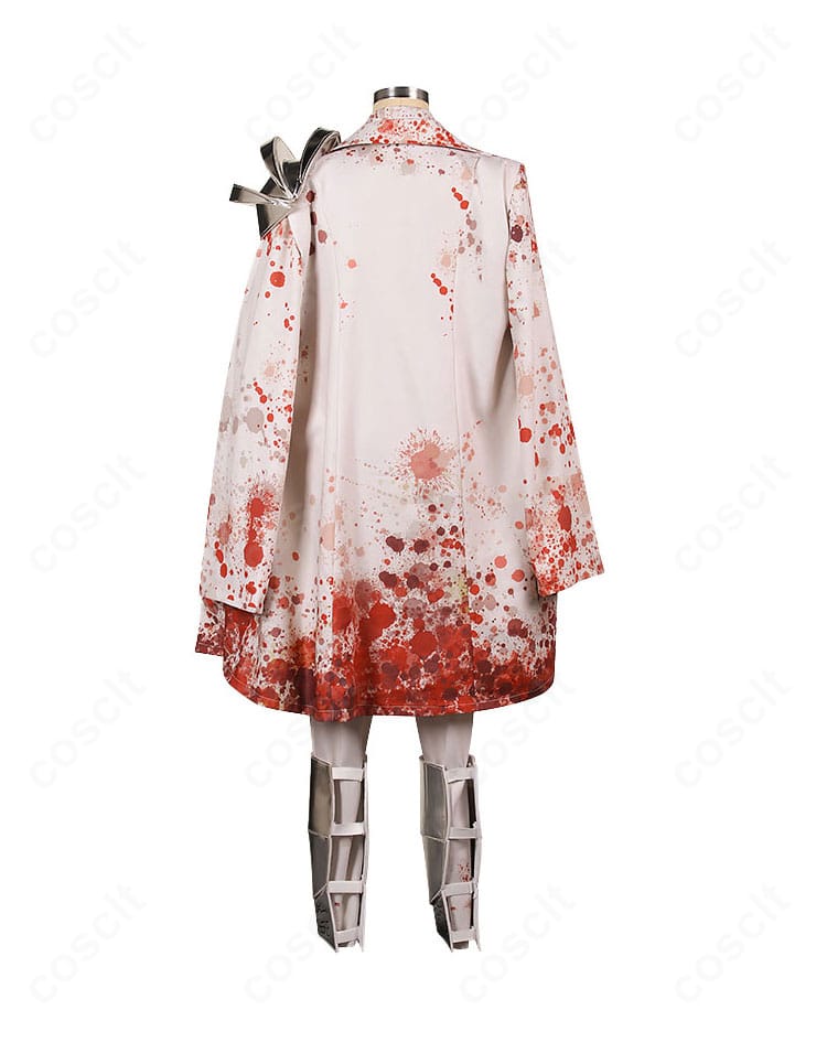 LIMBUS COMPANY シンクレア衣装・背面。背中のシルエットとベルト配置、裾の落ち感まで再現した後ろ姿。