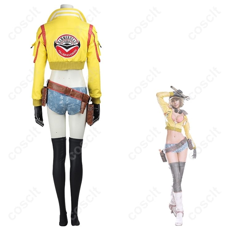 FF15 シドニー・オールム コスプレ衣装 高再現度で動きやすいメカニック風フルセット - 4枚目の画像