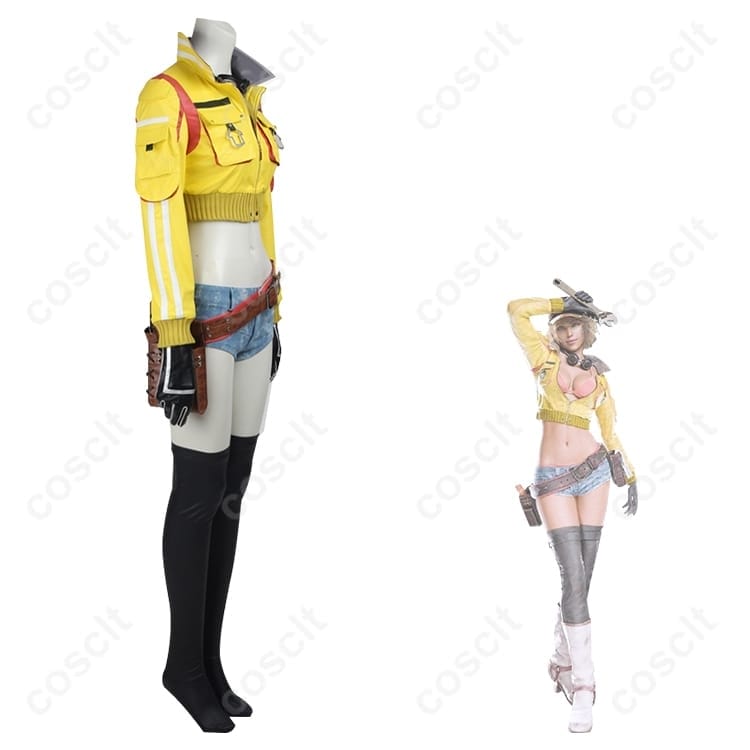 FF15 シドニー・オールム コスプレ衣装 高再現度で動きやすいメカニック風フルセット - 3枚目の画像