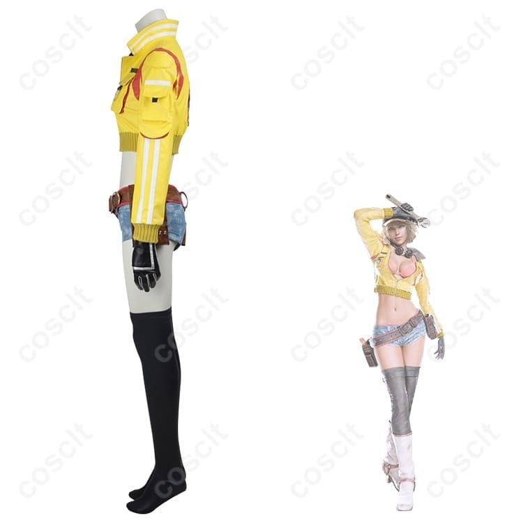 FF15 シドニー・オールム コスプレ衣装 高再現度で動きやすいメカニック風フルセット - 2枚目の画像