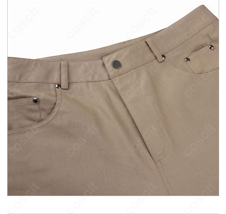 上半身の質感ディテール。自然なシワ感と精巧なステッチでリアルな再現。