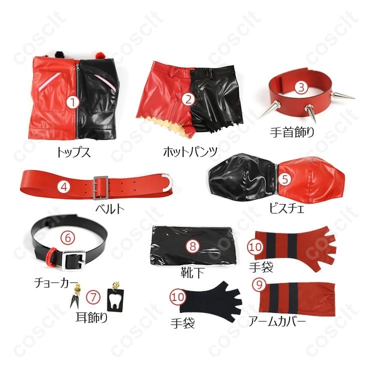 ISEKAI版ハーレイ・クイン衣装 高再現×動きやすい設計で撮影・イベントに最適 - 4枚目の画像